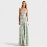 Verona - Vestido maxi de encaje floral