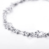 Aurembiaix™ | Pulsera de Dijes Huella y Hueso en Plata