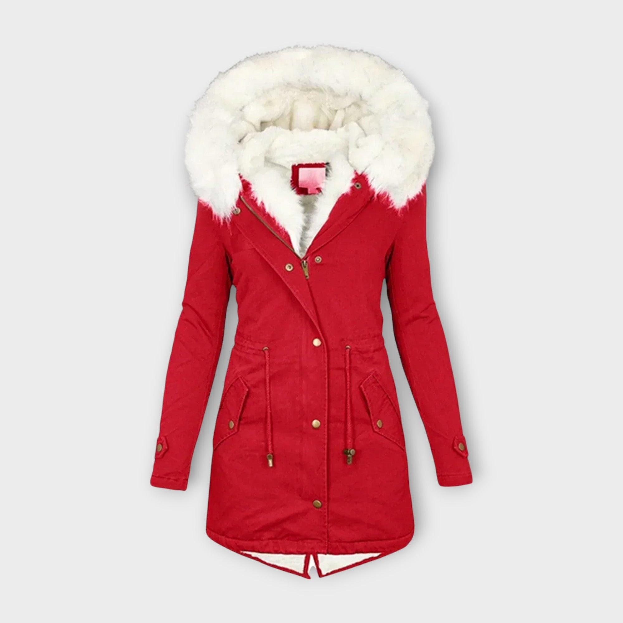 Ivara - Chaqueta de invierno impermeable y con forro de piel