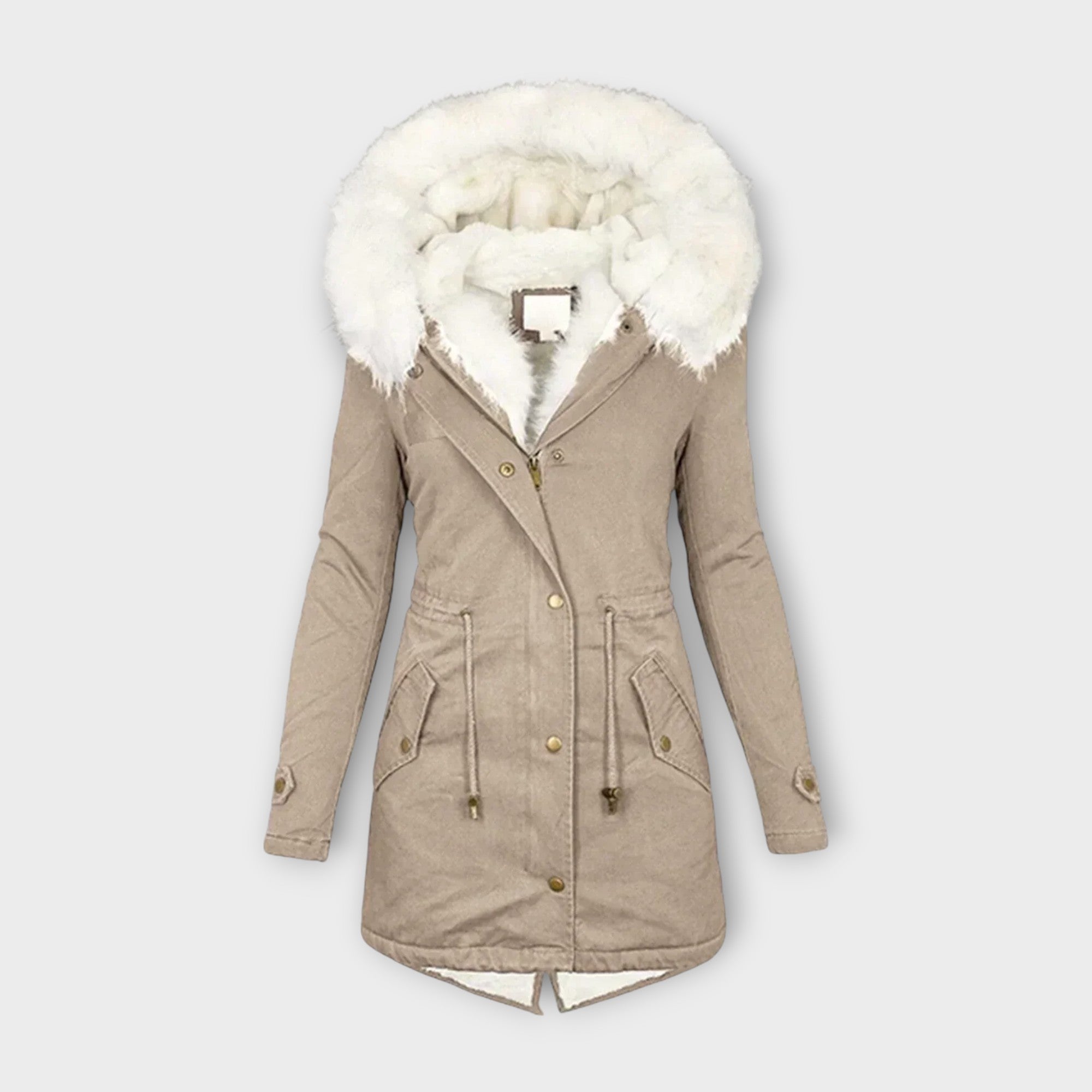 Ivara - Chaqueta de invierno impermeable y con forro de piel