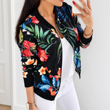 Andreia - Chaqueta bomber elegante floral