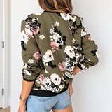 Andreia - Chaqueta bomber elegante floral