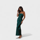 Carmen - Vestido de satén sin mangas