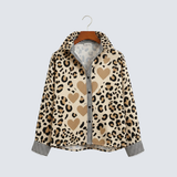 Ema - Blusa con estampado de leopardo vintage
