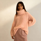 Alena | Jersey de cuello alto suave y cálido para días acogedores