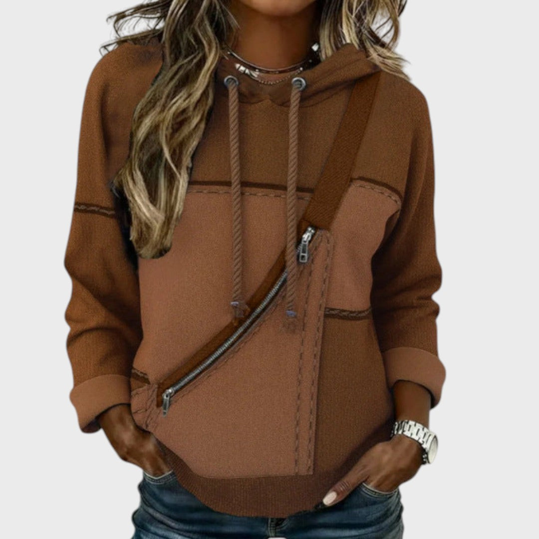 Mila | Sudadera de punto con diseño en contraste