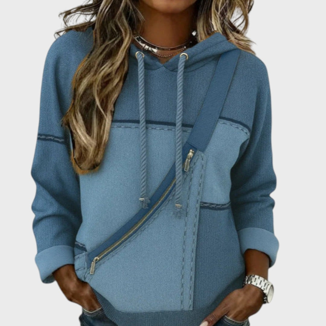 Mila | Sudadera de punto con diseño en contraste