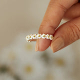 Anillo floral de lujo