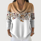 Anežka | Jersey con estampado floral y escote suave