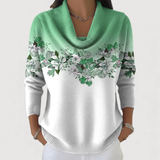 Anežka | Jersey con estampado floral y escote suave