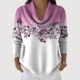 Anežka | Jersey con estampado floral y escote suave