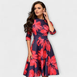 Retrozo - Elegante vestido midi