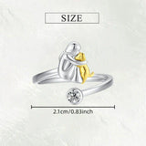 Rose™ | Anillo con icono de perro
