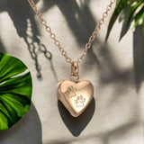 Galiana™ | Collar de urna con huella de corazón