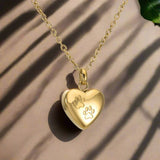 Galiana™ | Collar de urna con huella de corazón