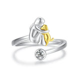Rose™ | Anillo con icono de perro
