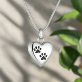 Galiana™ | Collar de urna con huella de corazón