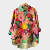 Yvonne | Blusa prémium con ribete de encaje