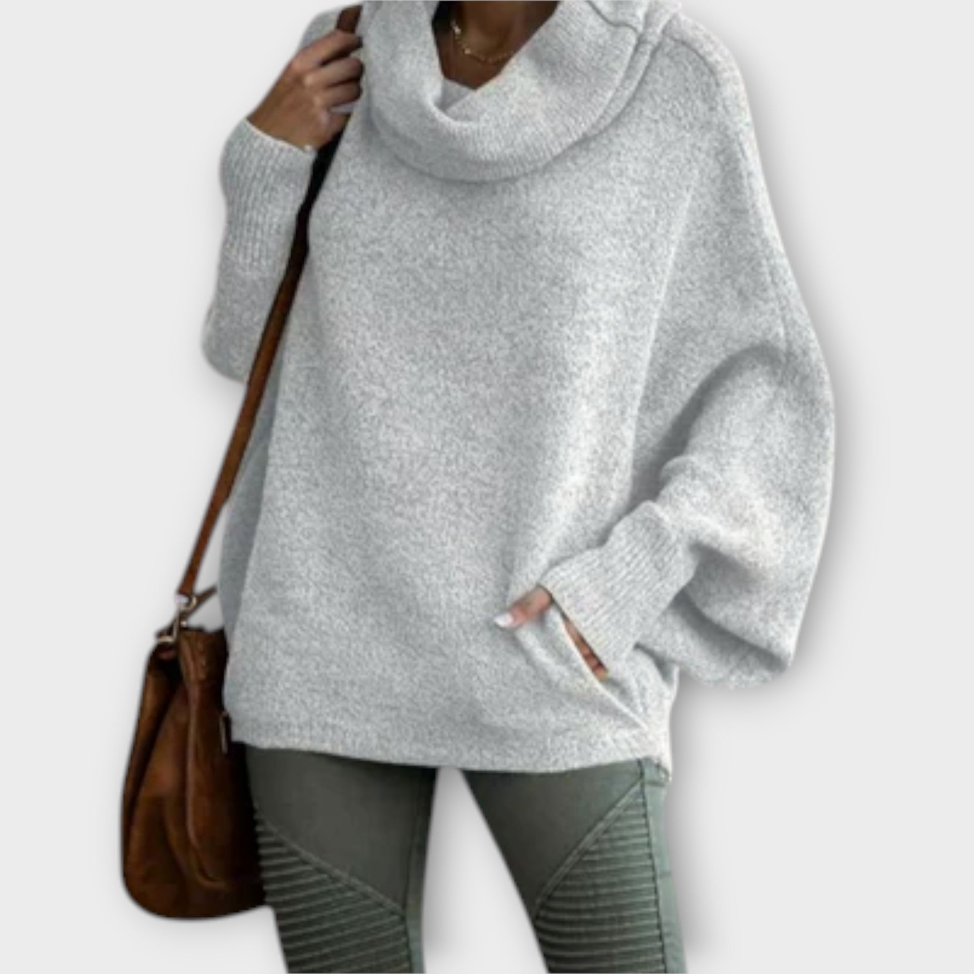 Lenka | Cómodo jersey de cuello alto