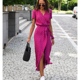 Petra - Vestido elegante con escote en V y corte moldeador