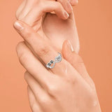 Max | Anillo elegante con pata y corazón