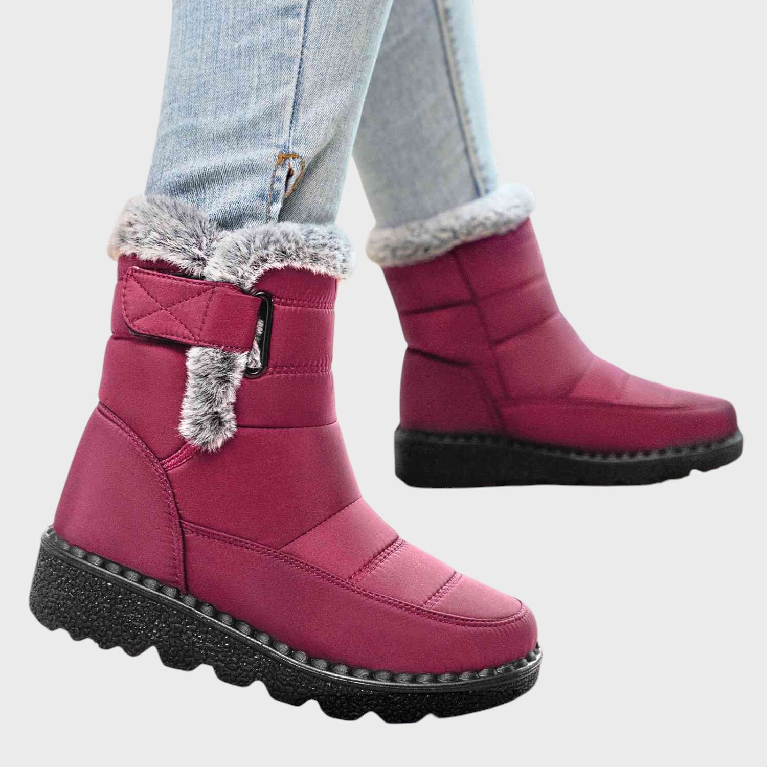 Nora | Botas de nieve aisladas con velcro
