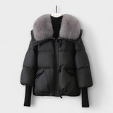 Lucyna - Elegante chaqueta con piel