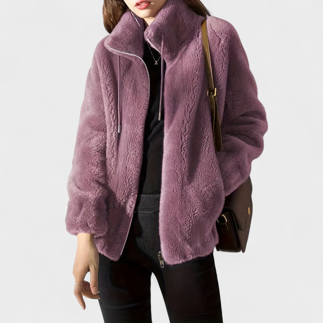 Mila | Chaqueta de peluche de lujo con cremallera