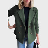 Emma – Elegante blazer con detalle de punto en las mangas