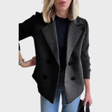Emma – Elegante blazer con detalle de punto en las mangas