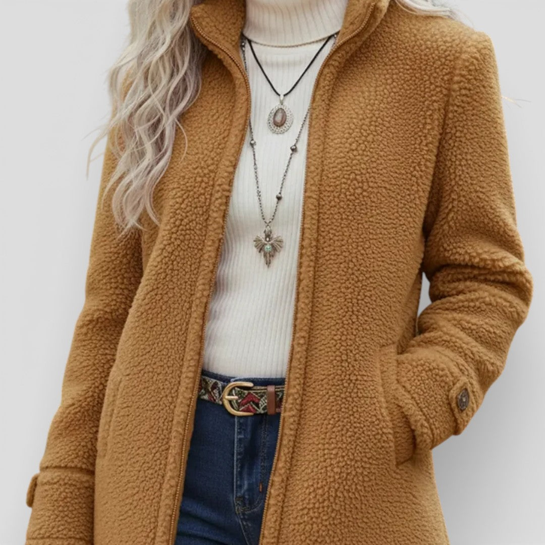Annelies - Chaqueta de forro polar con cremallera completa