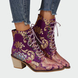 Zapatos de cuero con flores