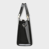 Cécile. - Bolso brillante con estampado de cocodrilo