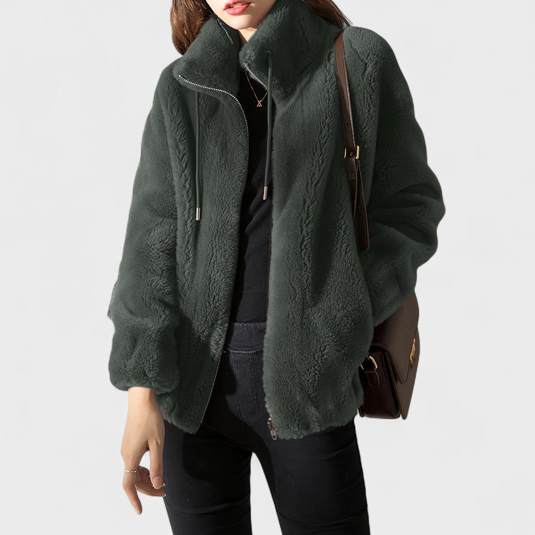 Mila | Chaqueta de peluche de lujo con cremallera