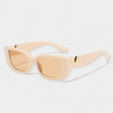 Gafas de sol cuadradas elegantes de metal Magdalena