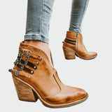 Zapatos retro de cuero