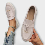 Veronika Sofisticados Mocasines Con Cordón Decorativo