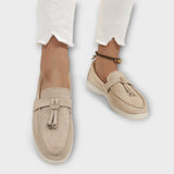 Veronika Sofisticados Mocasines Con Cordón Decorativo