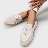Veronika Sofisticados Mocasines Con Cordón Decorativo