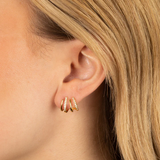 Alma – Pendientes de espiral chapados en oro
