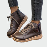 Botas de tobillo ortopédicas de cuero