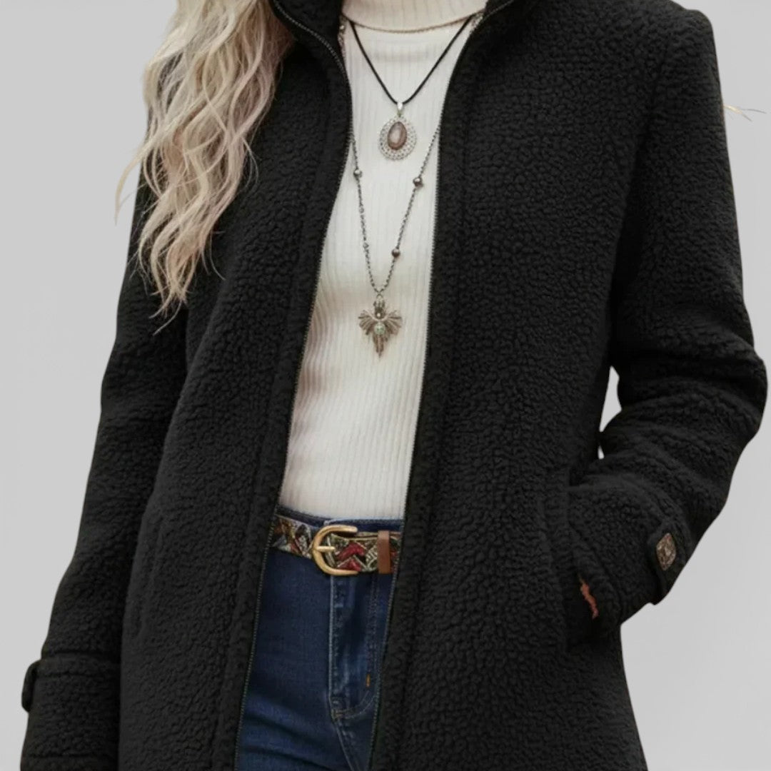 Annelies - Chaqueta de forro polar con cremallera completa