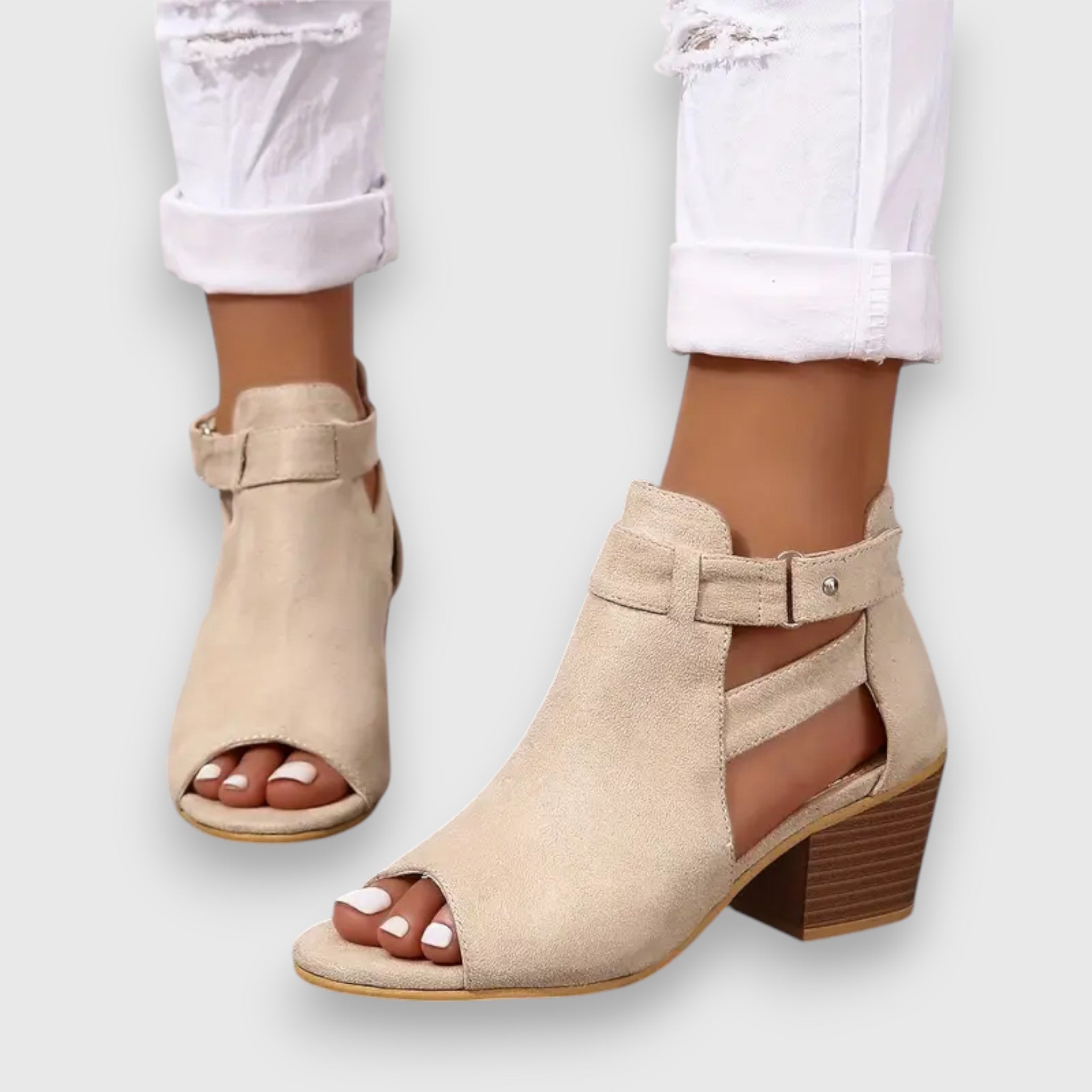 Nadine - Sandalias de tacón grueso