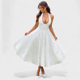 Efi - Vestido midi texturizado