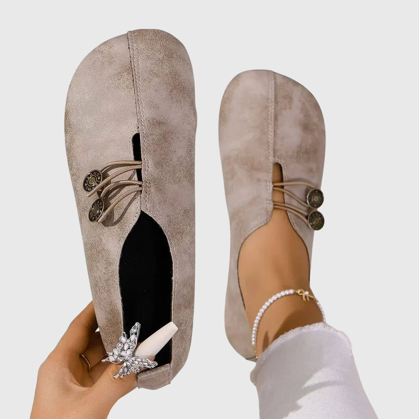 Teresa™ | Zapatos Ortopédicos de Cuero