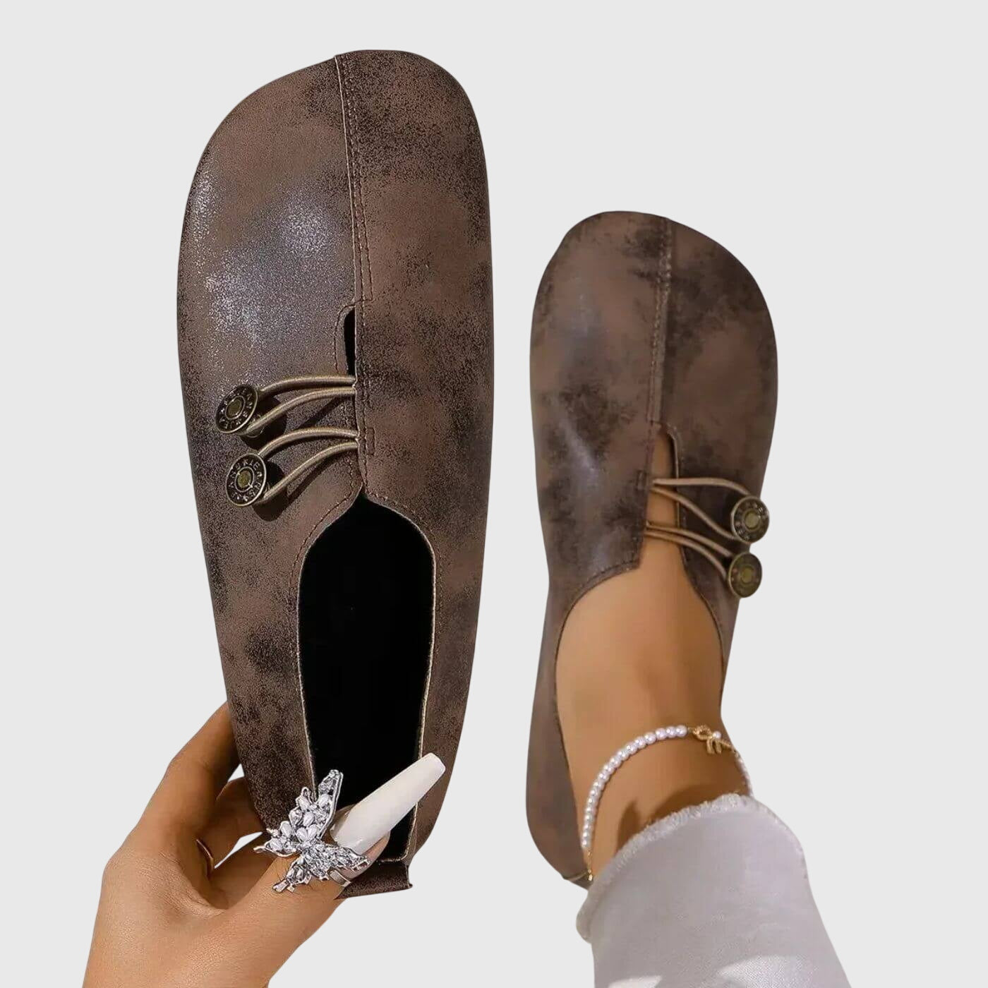 Teresa™ | Zapatos Ortopédicos de Cuero