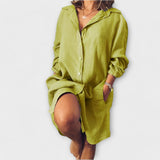 Blusa de lino informal para el día a día