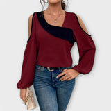 Scarlett - Blusa con escote cuadrado
