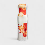 Elegante vestido maxi sin hombros