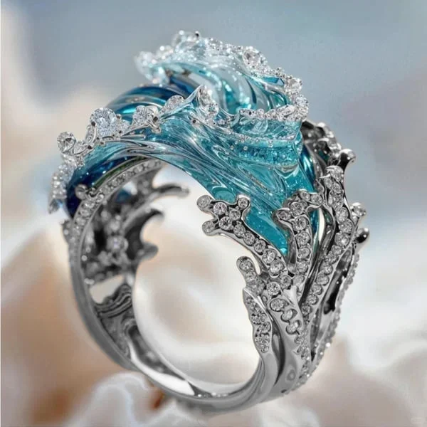 Anillo de promesa oceánica